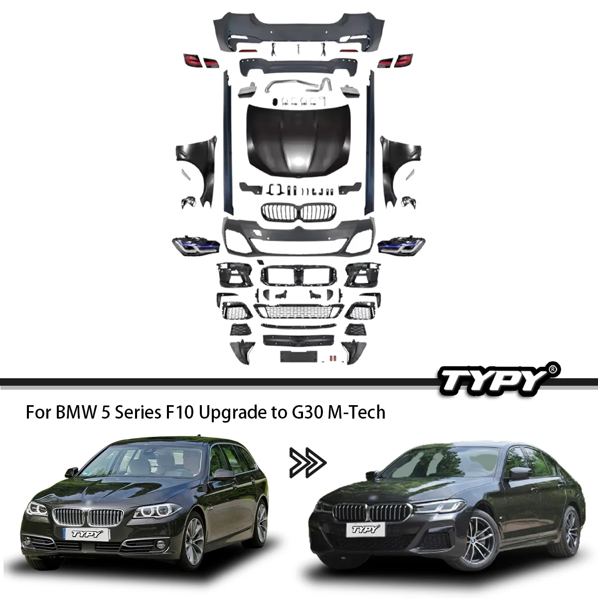 M Tech Accessories - BMW 5 시리즈 F10용 바디 키트,