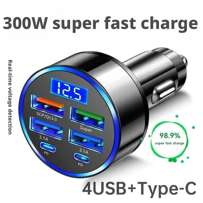 Type C Multiport Adapter - 300W PD 차량용 충전기 6포트 고속