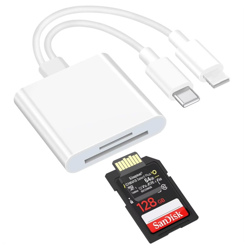 Type C Multiport Adapter - 고속 SD 카드 리더기 2 in