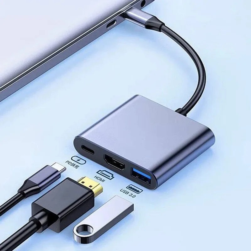 Type C Multiport Adapter - USB C 허브 3in1 유형 C