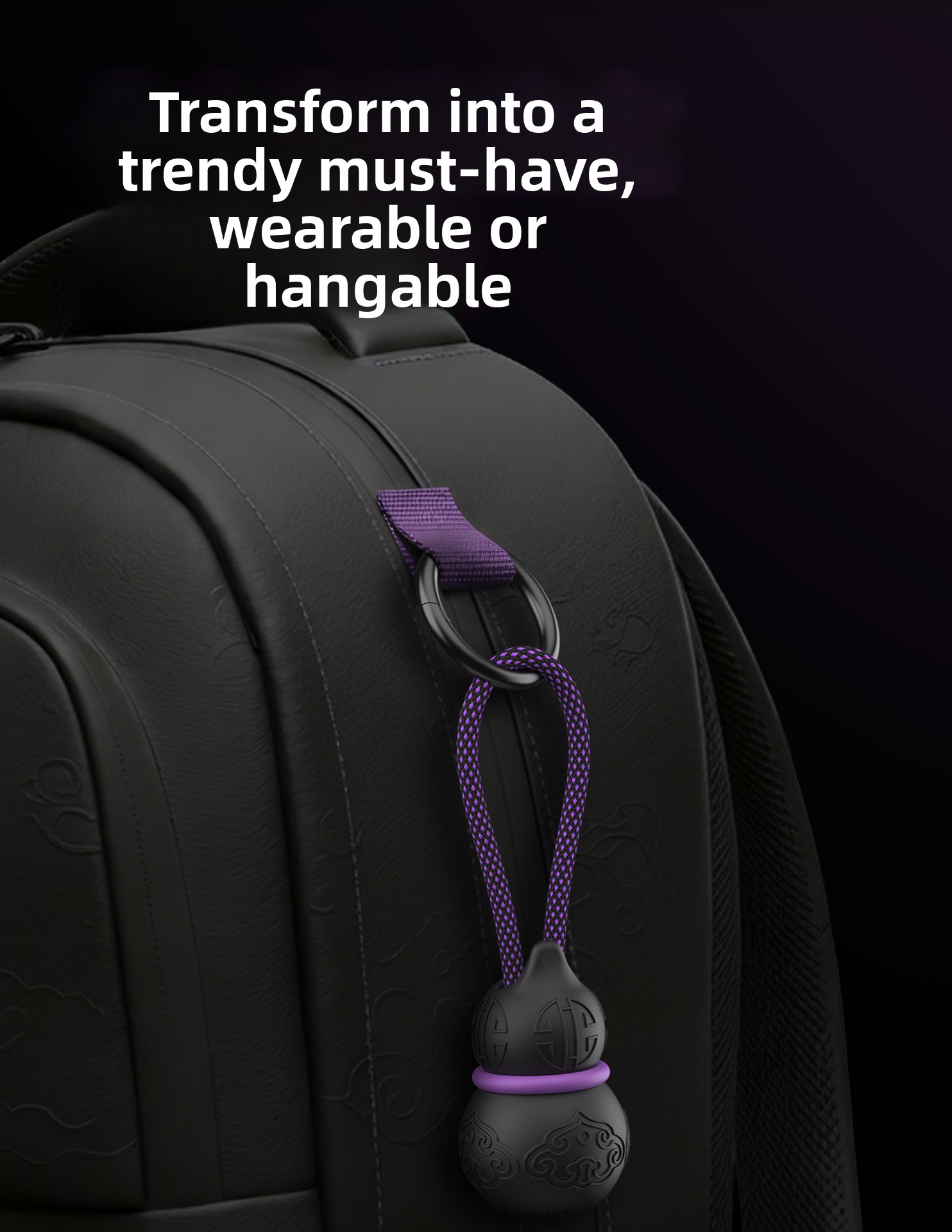 Tech Accessories Backpack - 휴대용 케이블 정리 키체인 실리콘 케이블
