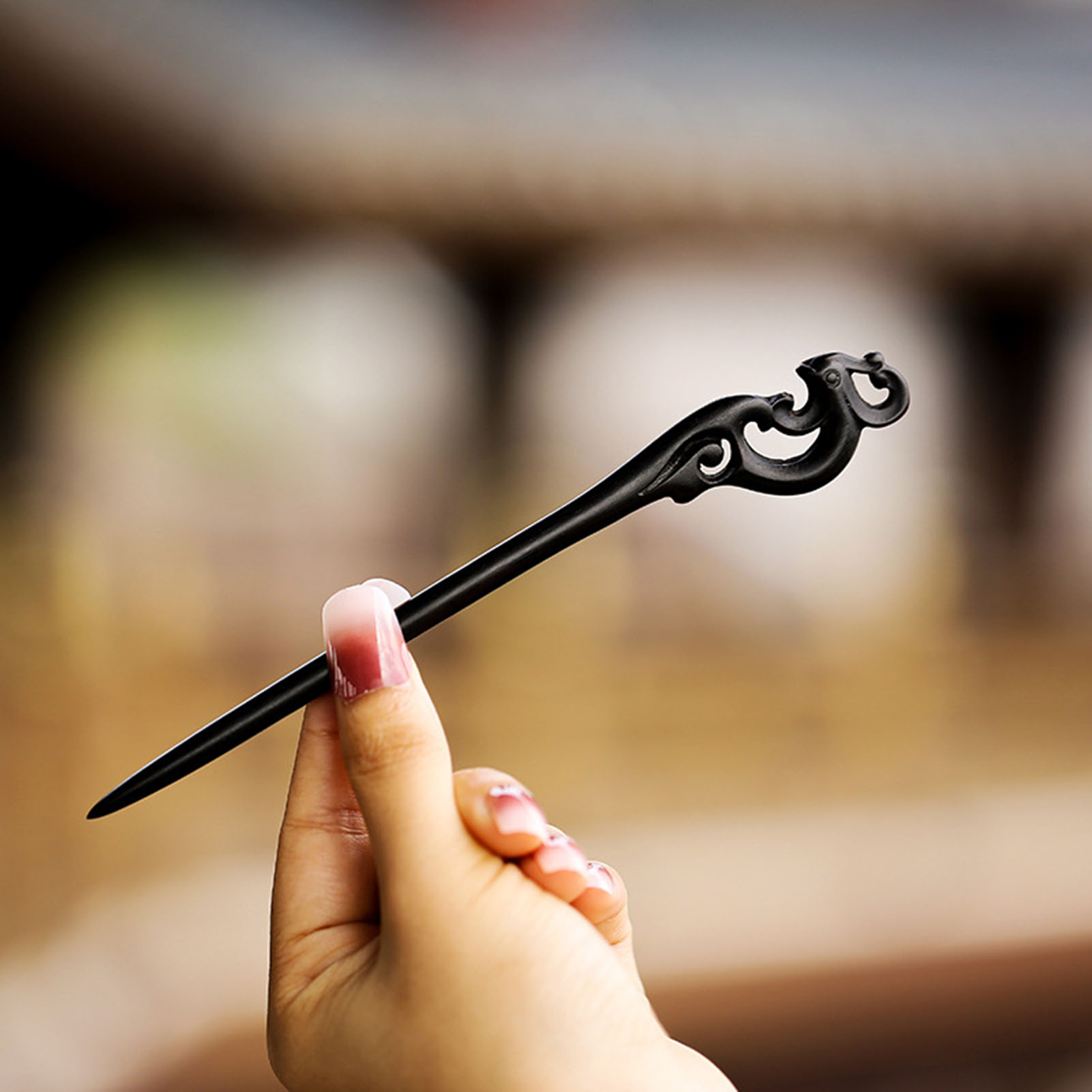 중국 스타일 헤어 스틱 미니멀리스트 백단 수지 조각 꽃 - Tech Hair Accessories 리뷰 및 가격