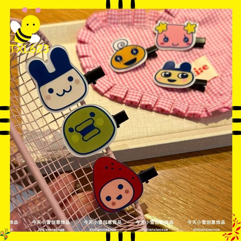 다마고치 시리즈 헤어핀 만화 덕빌 클립 사이드 뱅스 클 - Tech Hair Accessories 리뷰 및 가격