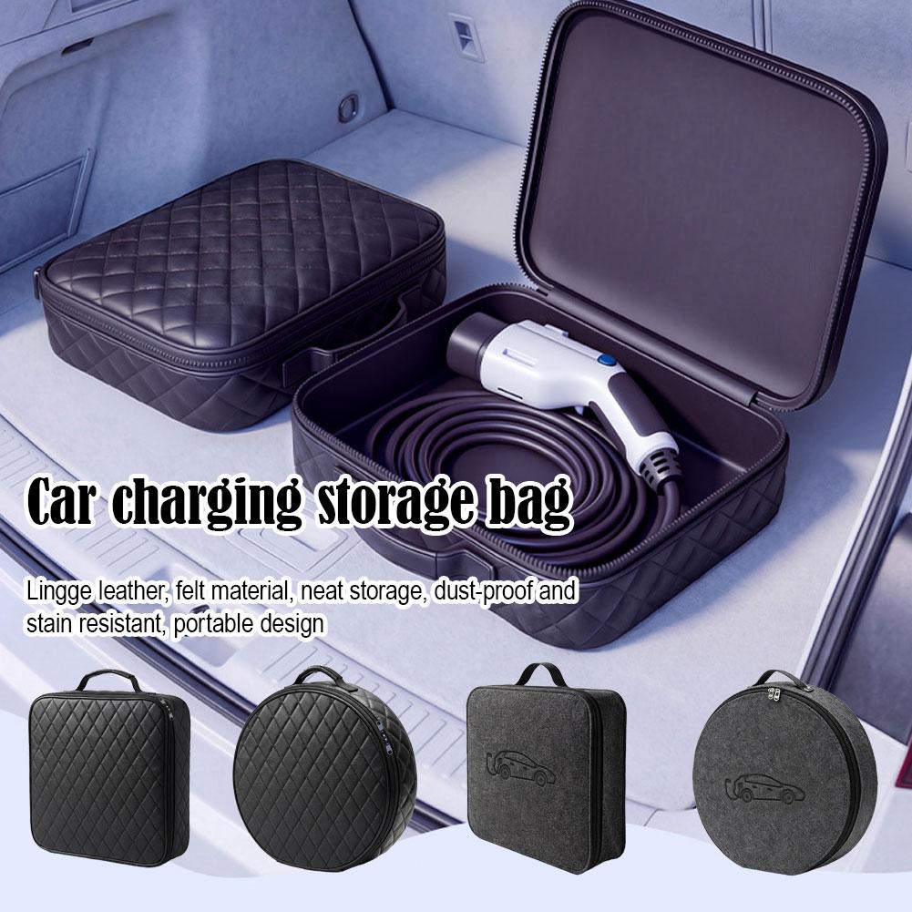 EV 자동차 충전 케이블 보관 가방 원형/사각형 충전  - Cable Organizer Bag 리뷰 및 가격