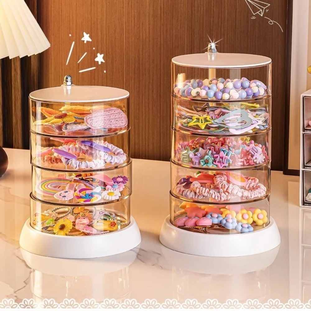 360도 회전 투명 헤어 액세서리 정리함, 컴팩트 플라 - Tech Hair Accessories 리뷰 및 가격