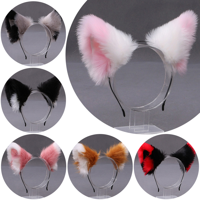 푹신한 여우 고양이 귀 플러시 머리띠 부드러운 털 헤어 - Tech Hair Accessories 리뷰 및 가격