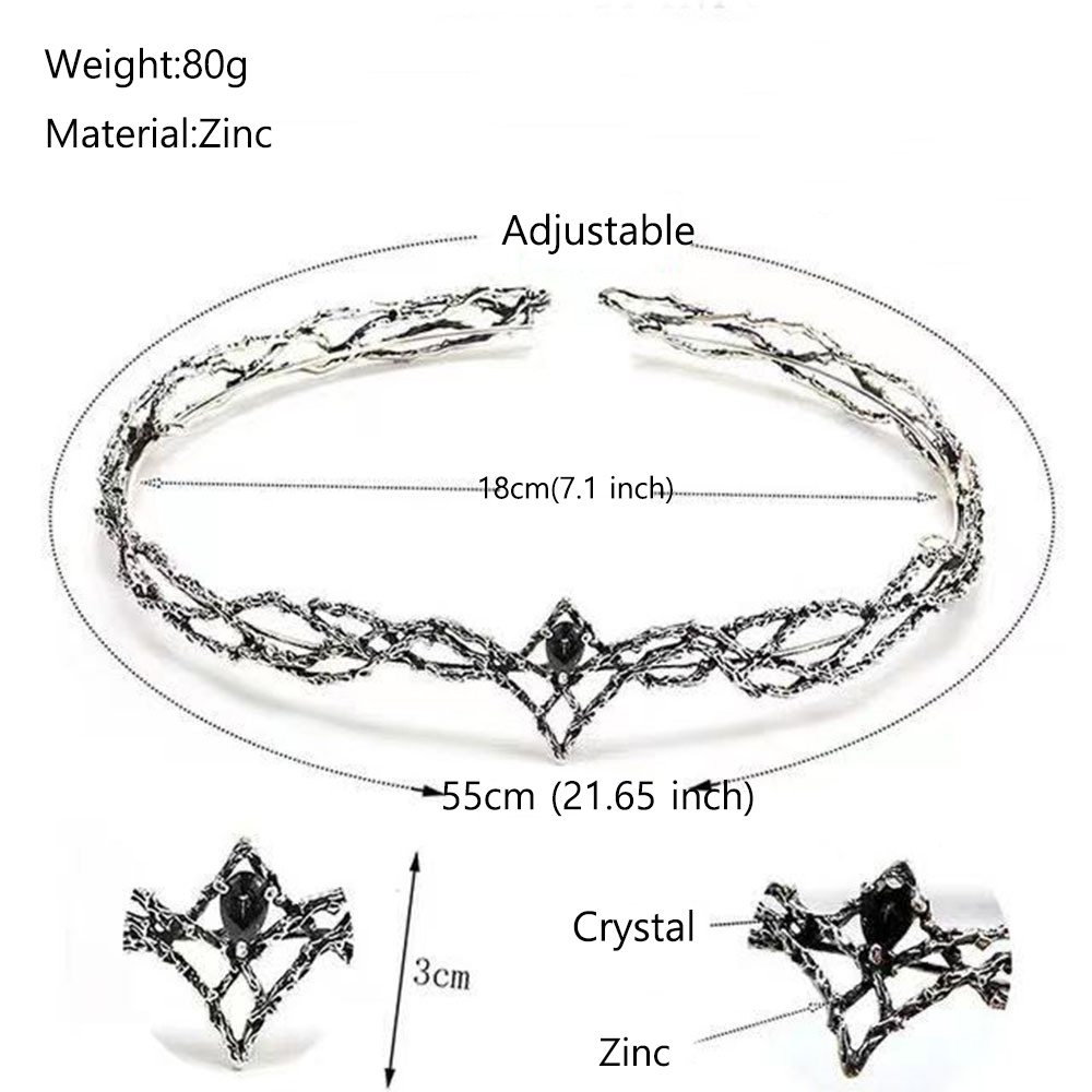 조절 가능한 빈티지 가시 모양 헤어 티아라 여성/남성용 - Tech Hair Accessories 리뷰 및 가격