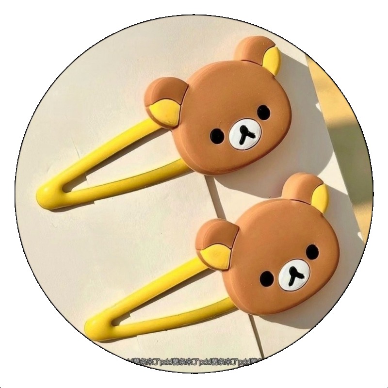 귀여운 리락쿠마 만화 헤어 클립 일본식 한국 스타일 인 - Tech Hair Accessories 리뷰 및 가격