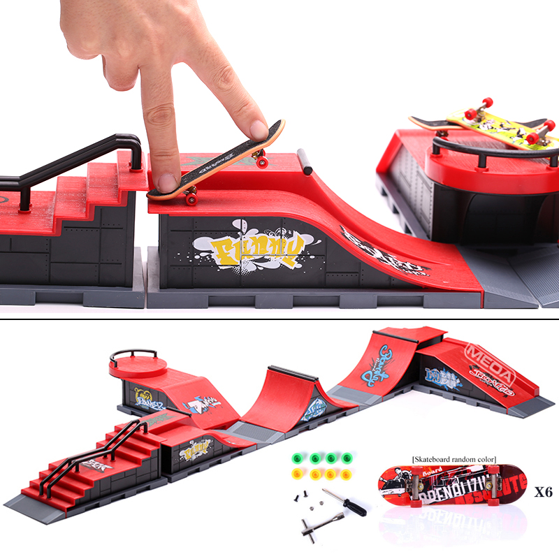 6 in 1 핑거 스케이트보드 DIY 스케이트 파크 램 - Tech Deck Accessories 리뷰 및 가격