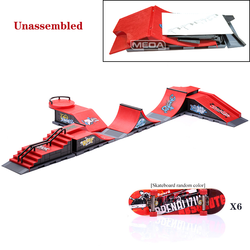 6 in 1 핑거 스케이트보드 DIY 스케이트 파크 램 - Tech Deck Accessories 리뷰 및 가격