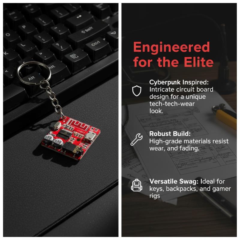 회로 기판 키체인 미니멀리스트 레트로 PCB 메탈 키링 - Tech Accessories Backpack 리뷰 및 가격